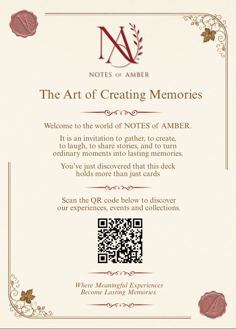 Notes of Amber — The Art of Creating Memories
