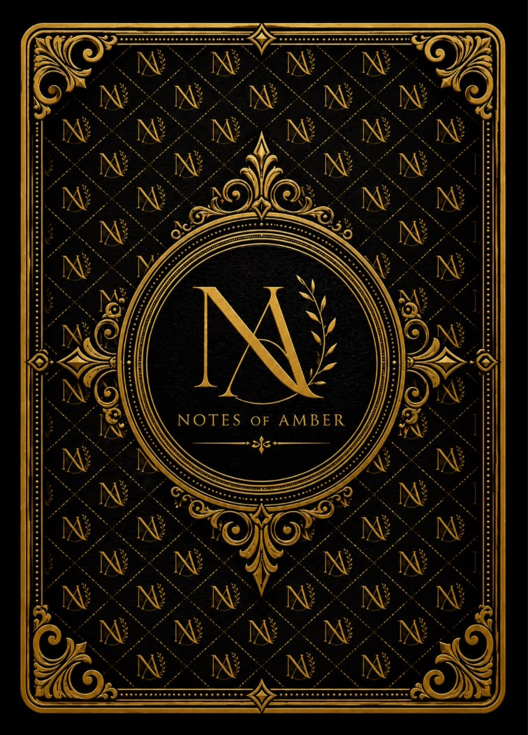 Notes of Amber illustrated playing card